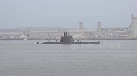 NRP Tridente Portuguese Submarine visits the Royal Navy Dockyard Plymouth Devon