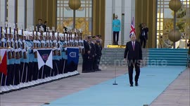Türkiye: Turkish president Erdogan welcomes UK premier Starmer with official ceremony