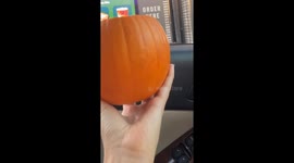 Pumpkin Spice Latte in a Pumpkin