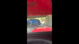Garbage Truck Stuck in a Tunnel