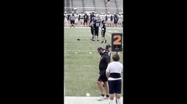 Football Player Pukes During Game