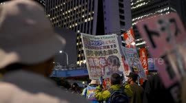 4K video Anti-Trump and Anti-Takaichi Protest in Tokyo Ahead of Trump’s Japan Visit – October 2025 Political Demonstration