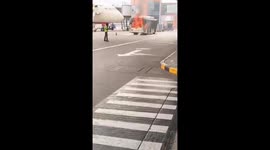 AI SATS Passenger Coach Catches Fire at Delhi Airport’s T3, No Injuries Reported
