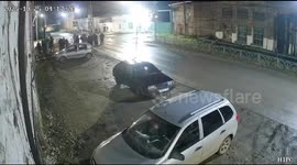 Drunken man attacks crowd with chainsaw outside bar in Sverdlovsk Oblast, Russia