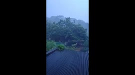 Strong Winds Lash Chirala as Cyclone Montha Nears Andhra Coast