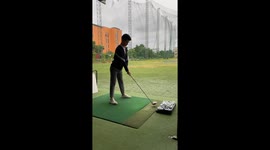 Golf mishap during practice in Guangdong, China