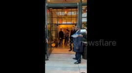 Kim Kardashian Departs Her Hotel In New York City