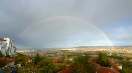 Türkiye: Beautiful rainbow lights up sky in Turkish capital Ankara
