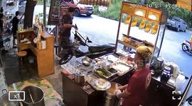 Furious driver rams bubble tea shop because 'waitress refuses to serve drink to her in car'