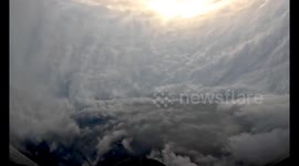 Stunning videos show inside 'world's strongest storm' Hurricane Melissa 2/3