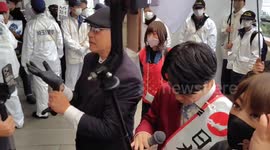 Anti-immigration protest erupts in Japan ahead of Trump visit