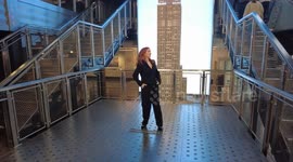 NY: Stephanie Koenig Visits The Empire State Building