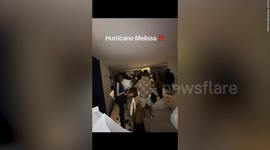 Tourists evacuated as Hurricane Melissa rages with heavy rain and strong winds