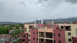 Hurricane Melissa approaches New Kingston, Jamaica