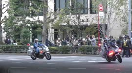 Japan: President Trump Motorcade Heads for Haneda After Three-Days Visit