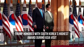 Trump Honored with South Korea's Highest Award During Asia Visit