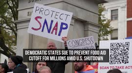 Democratic States Sue to Prevent Food Aid Cutoff for Millions Amid U.S. Shutdown