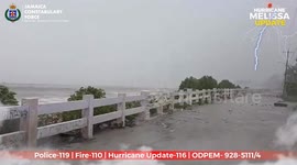 Hurricane Melissa hits Jamaica with winds estimated at 185 mph