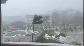 Hurricane Melissa Batter Lucea, Jamaica With Strong Winds