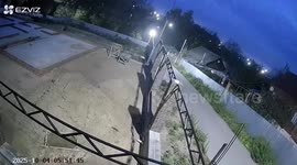 Drunk driver crashes into fence and flees scene in Kolchugino, Russia