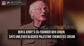 Ben & Jerry's Co-Founder Says Unilever Blocked Palestine-Themed Ice Cream