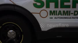 U.S. Police unveil futuristic 'Robocop' vehicle that drives itself and launches crime-fighting drone 1/2