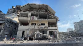 Dramatic video reveals aftermath of Israeli airstrikes on Gaza Strip