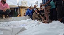 Funeral held in Deir al-Balah for victims of Israeli strike that violated ceasefire