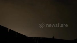 US: Distant Supercell Storm Rolls Through Norman, OK