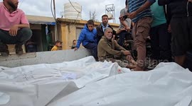 Funeral held in Deir al-Balah for victims of Israeli strike that violated ceasefire