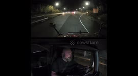 Semi Truck Driving Wrong Direction Down Indiana Interstate