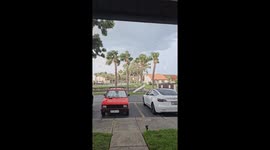 Tornado In Residential Florida Swirls Sheet Metal