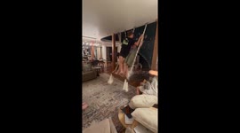 Swinging Into the Ceiling