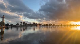 US: Stunning Sunset Follows Rain in Southern Florida