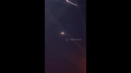 Space debris streaks across night sky in Brazil