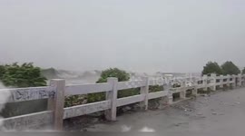 Hurricane Melissa brings strong waves pounding the coast of Jamaica