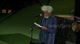 UNCAPTIONED: Nobel Prize-Winning Author Wole Soyinka Says U.S. Revoked His Visa