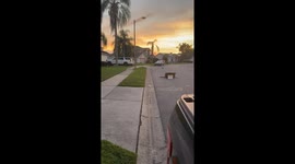 RC Car Falls Short Of Truck Bed Jump