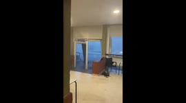 Small tornado forms amid heavy rain and strong winds in Gibraleón, Spain