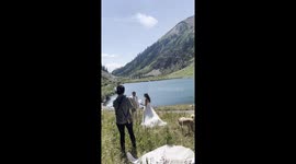 Couple's Dog Joins In On Elopement Vows