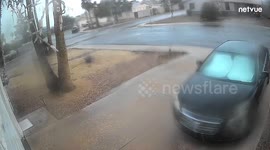 Security Camera Footage of Tempe, Arizona Microburst