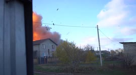 MOMENT - Horrific sounds echo as Russian suicide drone hits Ukraine's Kramatorsk