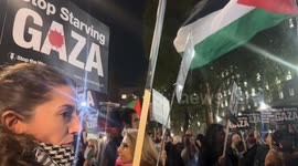 Protesters rally in London against Israeli strikes on Gaza