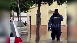Spain: Police Rescue Woman Wading In Waist-Deep Water, Evacuate Babies And Aid Elderly