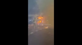 Stall selling firework catches goes up in flames at vegetarian festival in Thailand