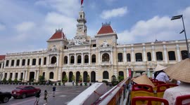 Saigon,renamed Ho Chi Minh City, Join a tour beginning at City Hall, on an open-top bus.