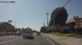 Crash caught on dashcam Costa Mesa, CA
