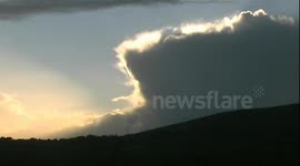 A weather front on southern Dartmoor