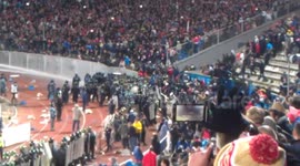 Shinnik-Spartak 0-1 (30.10.2013). Spartak fans fight with police.