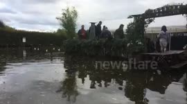 rugby supporters before England take on Australia at Twickenham